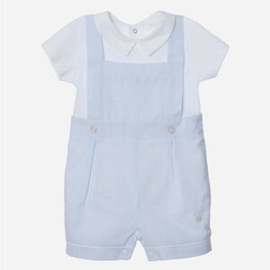 Baby Blue Romper with White Shirt